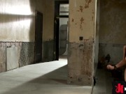 Lazy slut Holly Michaels has huge tits and a pretty little cum dumpster face. I make her run stairs,