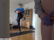 I love to watch how my stepbrother training and play with my pussy 13/16