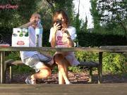 Wife fingerfucked in public asshole 1/16