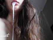 Pulsating Throatpie Compilation, Sloppiest Cum In Closed Mouth - Amateur Lanreta 6/16