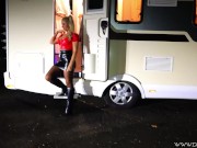 Schlampen LOVEMOBIL - Dreckiger Gangbang an der Bundesstraße mit deutscher Anal Hure! DAYNIA 1/16