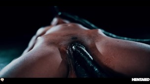 REAL LIFE HENTAI - Hot babes fucked and bukkaked by aliens