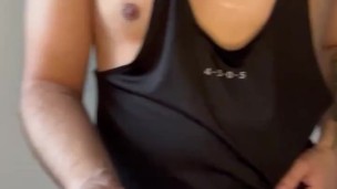 german twink jerking off in sportswear