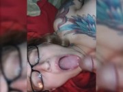 Big White Dick Fucks Tight Mouth With Facial Ending 16/16
