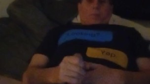 -jerking my cock -