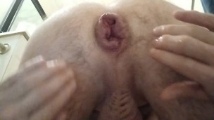 Stretching my gaping asshole