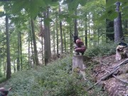 With a bunny mask and a dog collar around my neck 10/16