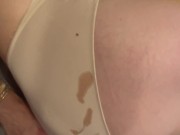 I jerk off looking at her ass and I cum on her panties 15/16
