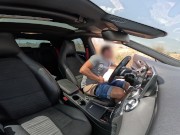 An unknown girl caught me jerking off in the car and helps me finish cumming 7/16