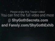 Goth girl give a thorough lower body massage to Completion! 2/16