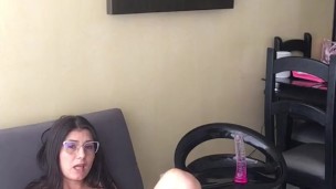 Sexy white girl models until she is naked and horny fingering herself