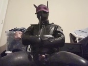 LatexPup Self Bondage orgasam 11/16
