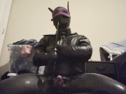 LatexPup Self Bondage orgasam 12/16