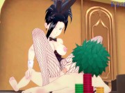 Momo Yaoyorozu and Izuku Midoriya have intense sex in a casino. - My Hero Academia Hentai 12/16