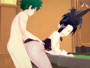 Momo Yaoyorozu and Izuku Midoriya have intense sex in a casino. - My Hero Academia Hentai 4/16
