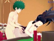 Momo Yaoyorozu and Izuku Midoriya have intense sex in a casino. - My Hero Academia Hentai 5/16