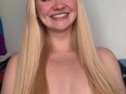 Gringa calificando tu pene pequeño! Rating 16/16