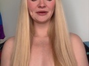 Gringa calificando tu pene pequeño! Rating 4/16