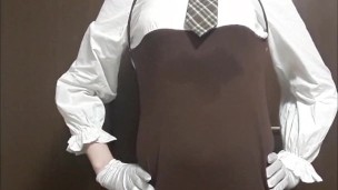 ラジオ体操 パンチラ フェチ 女装 男の娘 透け 露出 ミニスカ trap japanese transgender amateur hentai asian reality kawaii