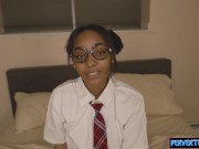 Lost teen schoolgirl brought home and fucked