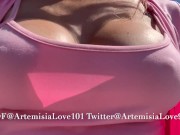 Walking and driving with Pornstar Artemisia Love and her big tits OF@ArtemisiaLove101 8/16