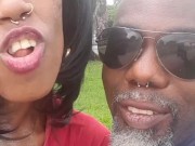 Ebony rough hard sex in  public bathroom creampie