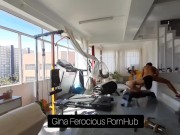 The busty slut latina fucking with her stepbrother in gym. She loves to feel huge cock inside pussy 1/16