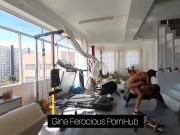 The busty slut latina fucking with her stepbrother in gym. She loves to feel huge cock inside pussy 7/16