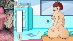 Follando a Velma en mi sala