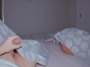 Stepmom and stepson shared bed in hotel and have sex . English subtitles 7/16