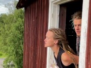 Couple exploring an old mine shaft and each other - RosenlundX - Vertical 60fps 6/16