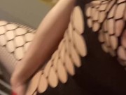 【人妻妄想日記初投稿】全身編みタイツに身を包みバイブでイク姿をみせつけます人妻の欲望は止まらない 14/16