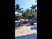 Beach day getting hardcore turn if tatooed Filipina girl will cry because of getting cock 2/16