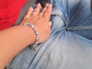 Cumshot on the road with my help 1/16