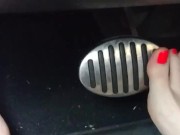 Hard driving (flipflops then kick em off & drive barefoot 12/16