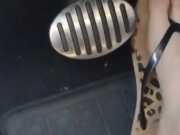 Hard driving (flipflops then kick em off & drive barefoot 3/16