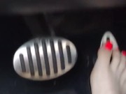 Hard driving (flipflops then kick em off & drive barefoot 9/16