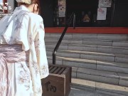 浴衣姿のスレンダーな彼女に濃厚なフェラされ、騎乗位で搾り取られました　　貧乳/素人/中出し/カップル/ 유카타 데이트 후 호텔에서 섹스 6/16