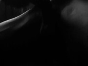 Masturbating to loud anal porn