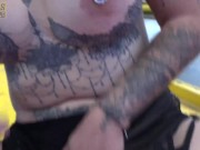 Tattooed Cougar Moans From Rough Fucking 6/16