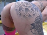 Tattooed Cougar Moans From Rough Fucking 8/16