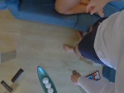 I put cream on my stepmom and my cock is getting hard, I put my cock in her and cum inside she likes 5/16