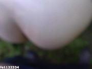 Wild fuck in the public park with a huge cumshot on the ass 9/16
