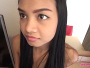 Tiny Thai prostitute cant wait to get knocked up 12/16