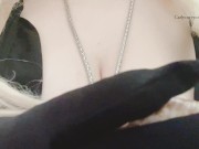 Put on a condom when I jerk you off with gloves! Dirty talking too! 6/16