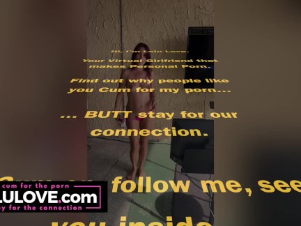 Babe singing karaoke & rapping at nudist resort mixed with candid daily vlogs of asshole & pussy closeups & clips - Lelu Love