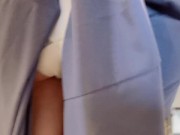 旅行中におしゃれしてる彼女を後ろからスカート捲って身体中触りまくる-日本人/素人カップル/リアル/スカートめくり/個人撮影 8/16