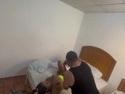 Behind the scenes. While the husband was in the kitchen his wife was fucked by his friend 11/16