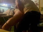 Mistress rough pegging tied down to the table 8/16