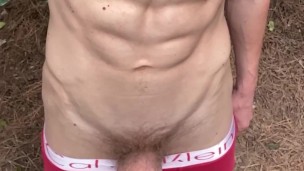 My big dick - piss in the cruising zone - Exhib